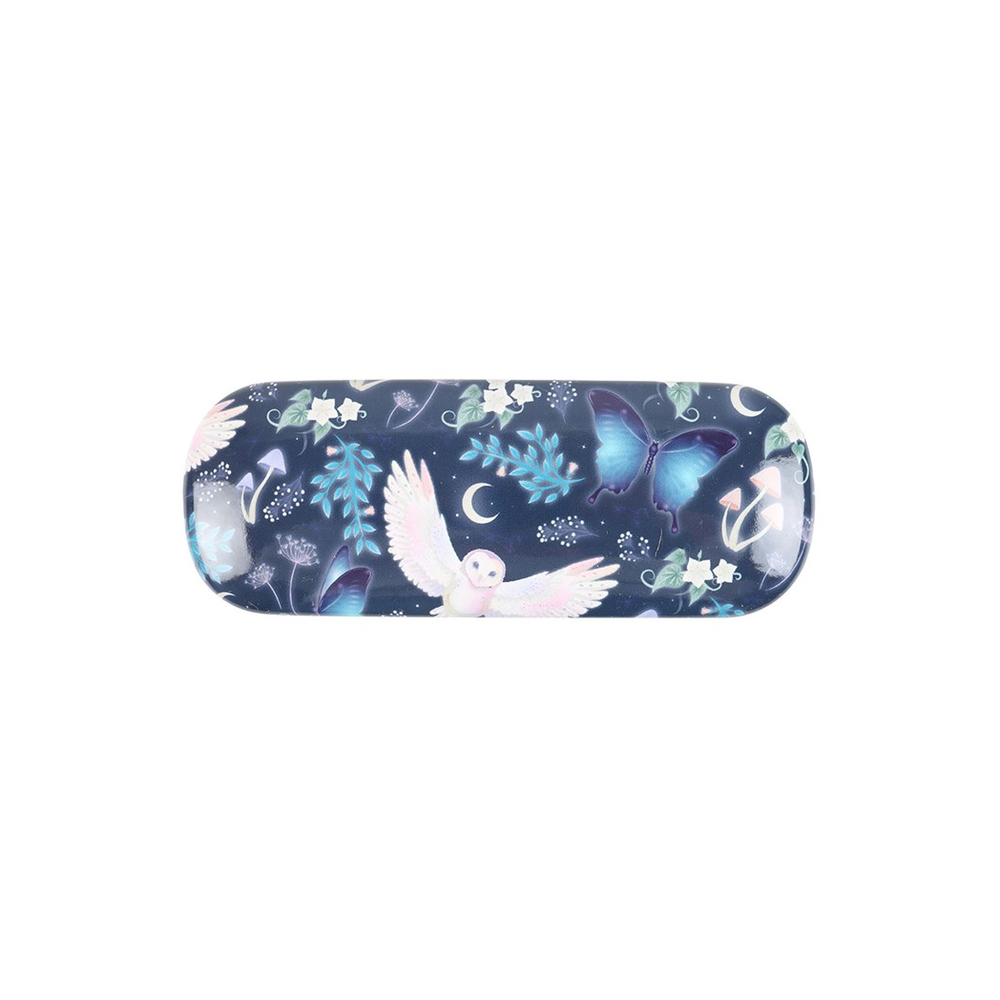 Night Flight Owl Print Glasses Case