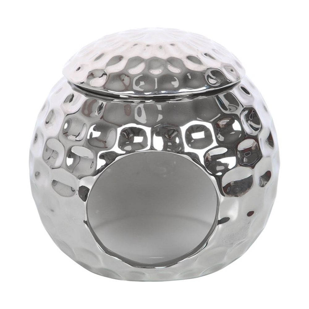 Silver Disco Ball Oil Burner